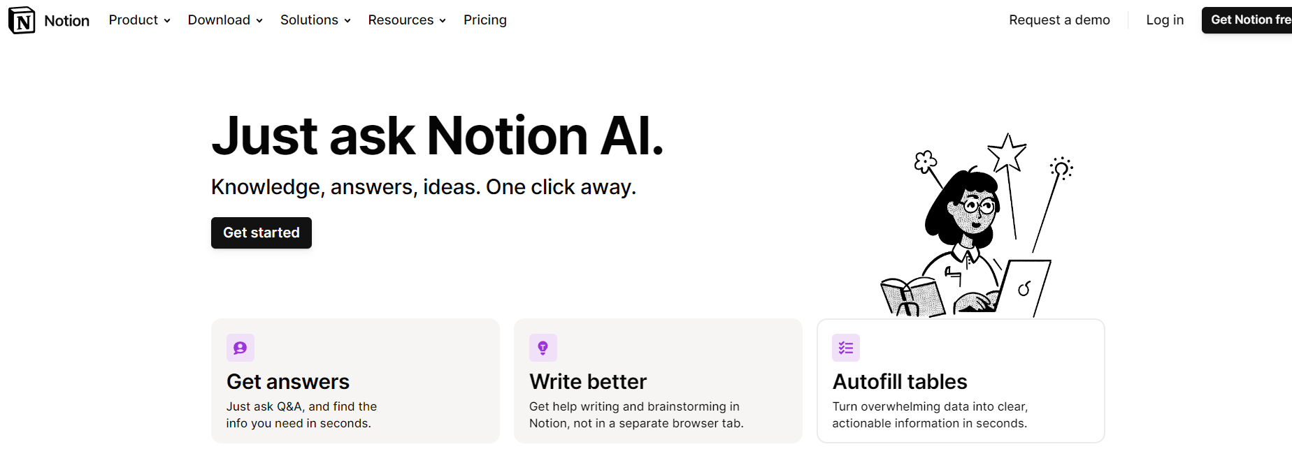 Notion website